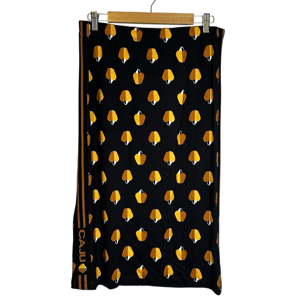 FARM Rio Saia Reta Caju Solar Pencil Acorn Print Skirt Rio Brazil NWT Large